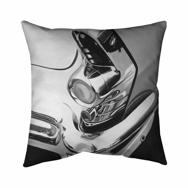 Fondo 20 x 20 in. Beautiful Chrome Car-Double Sided Print Indoor Pillow FO2793063